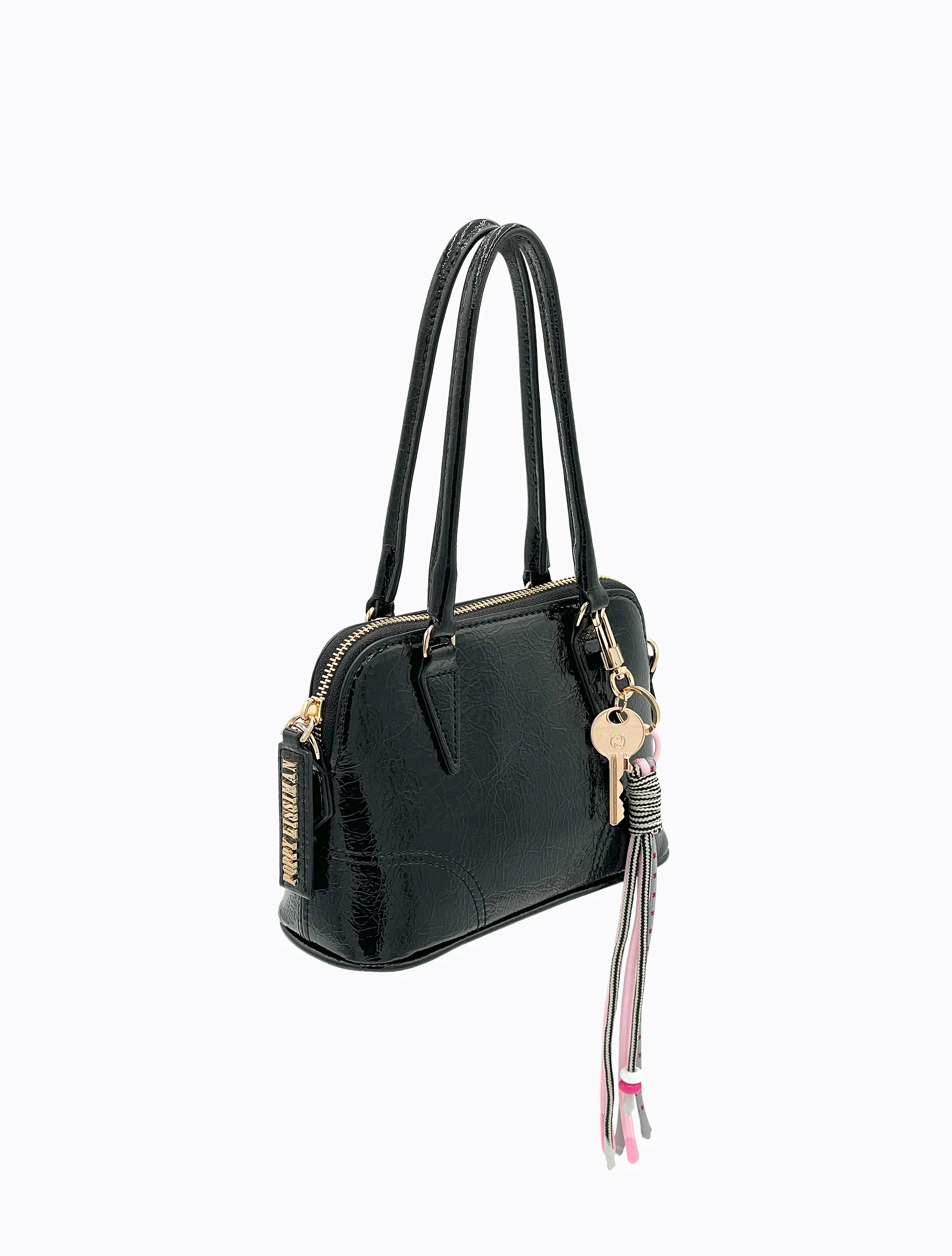 Fellini Bag - Black Patent - Image 3