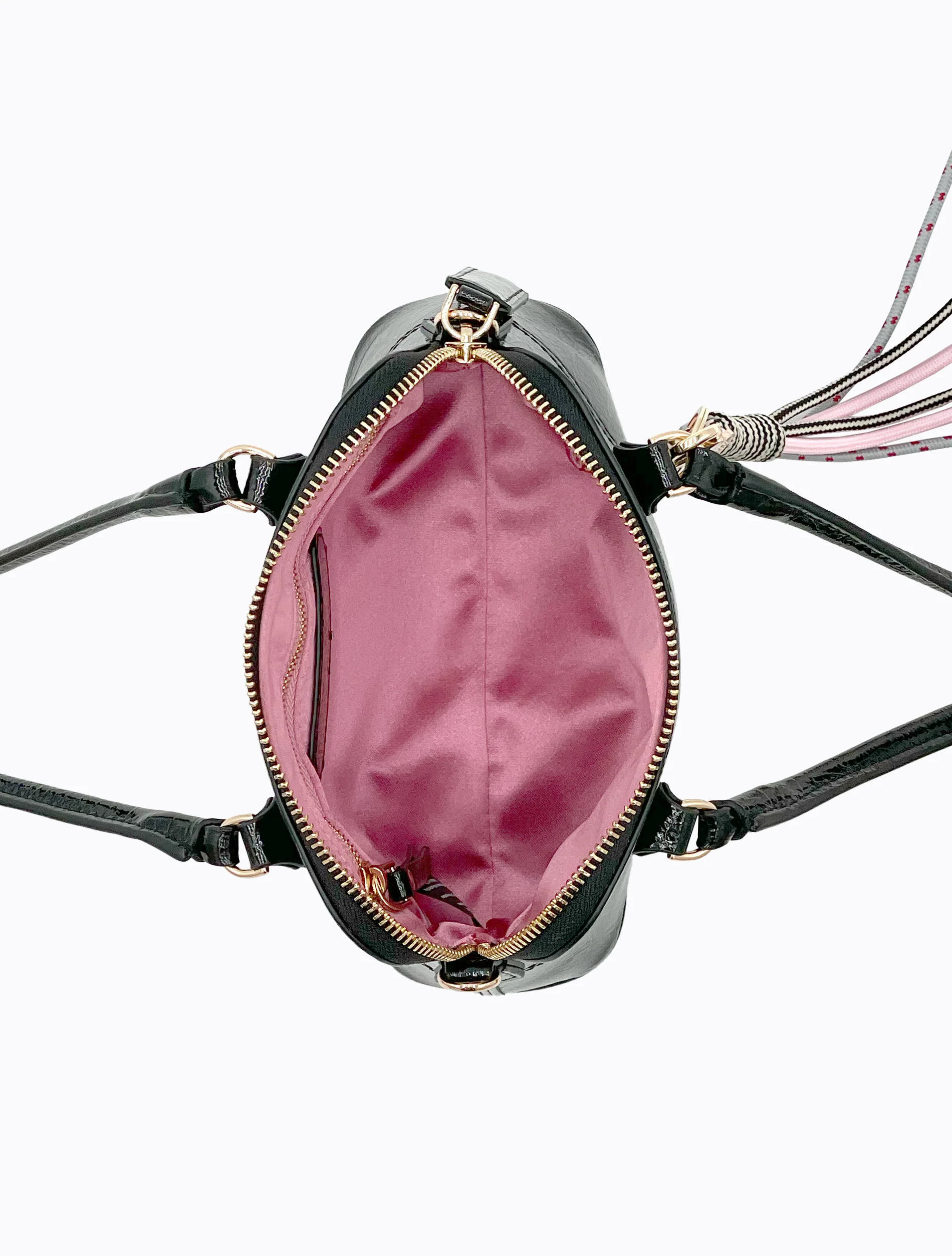Fellini Bag - Black Patent - Image 4