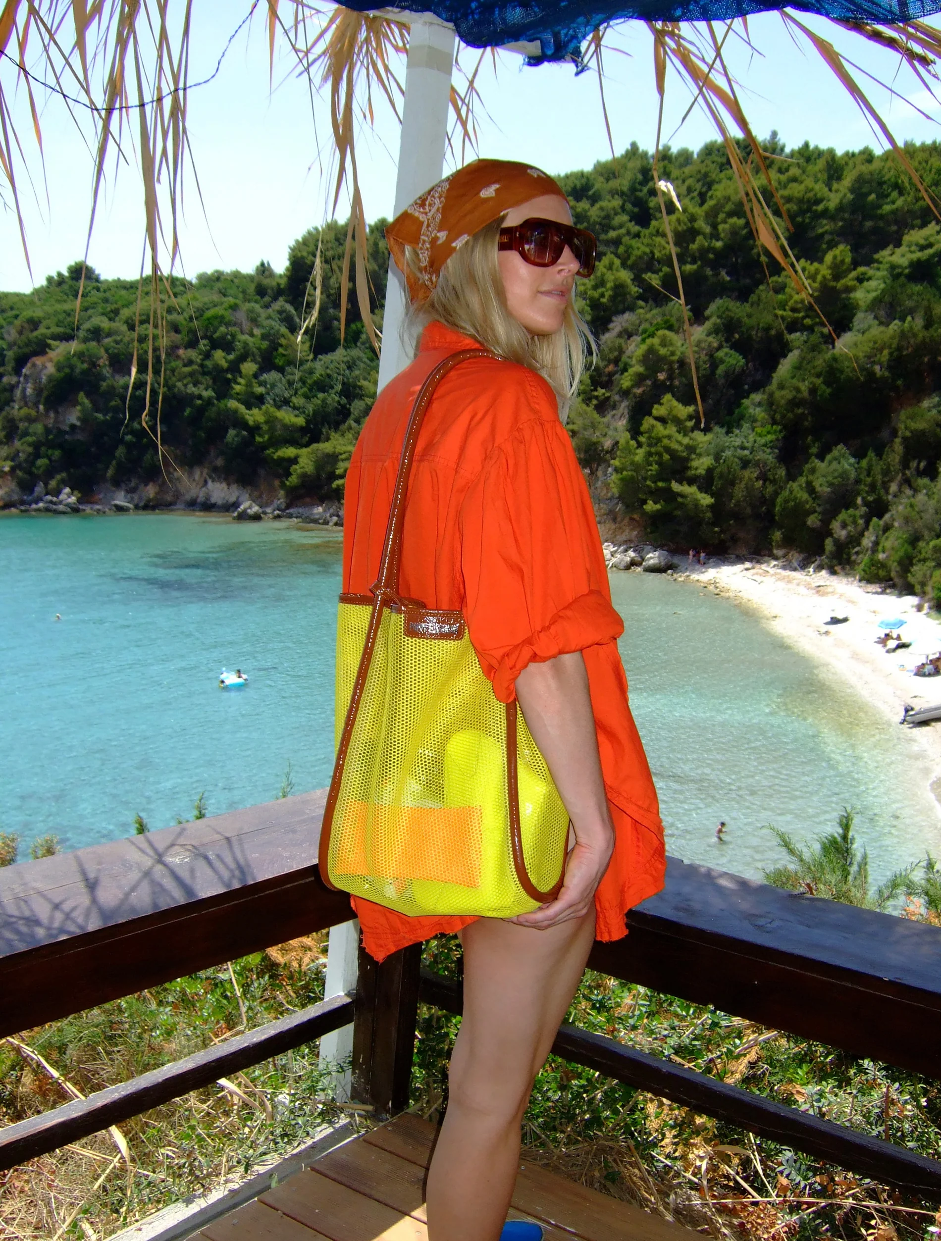 Nana Net Tote - Banana / Choc - Image 5