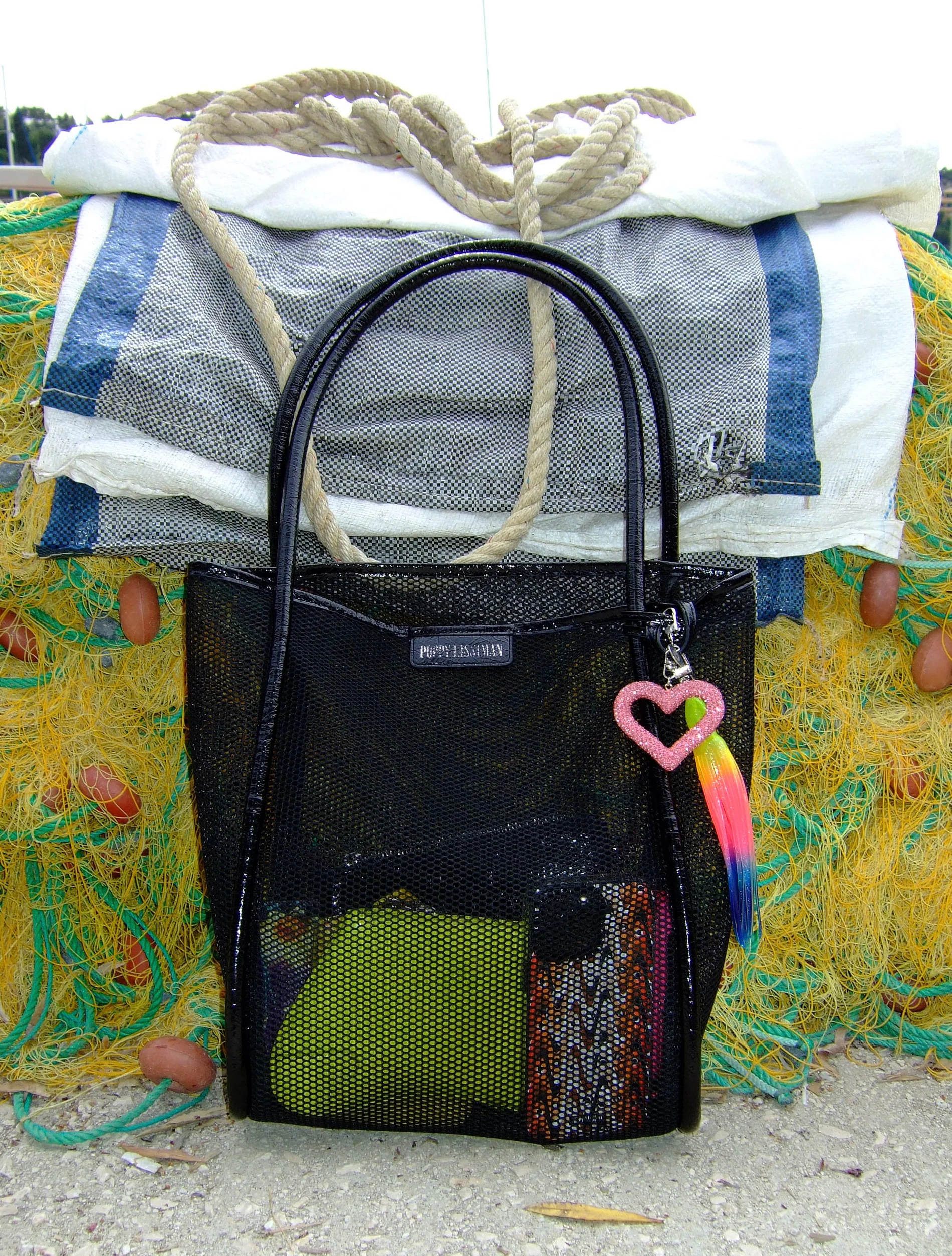 Nana Net Tote - Black - Image 4