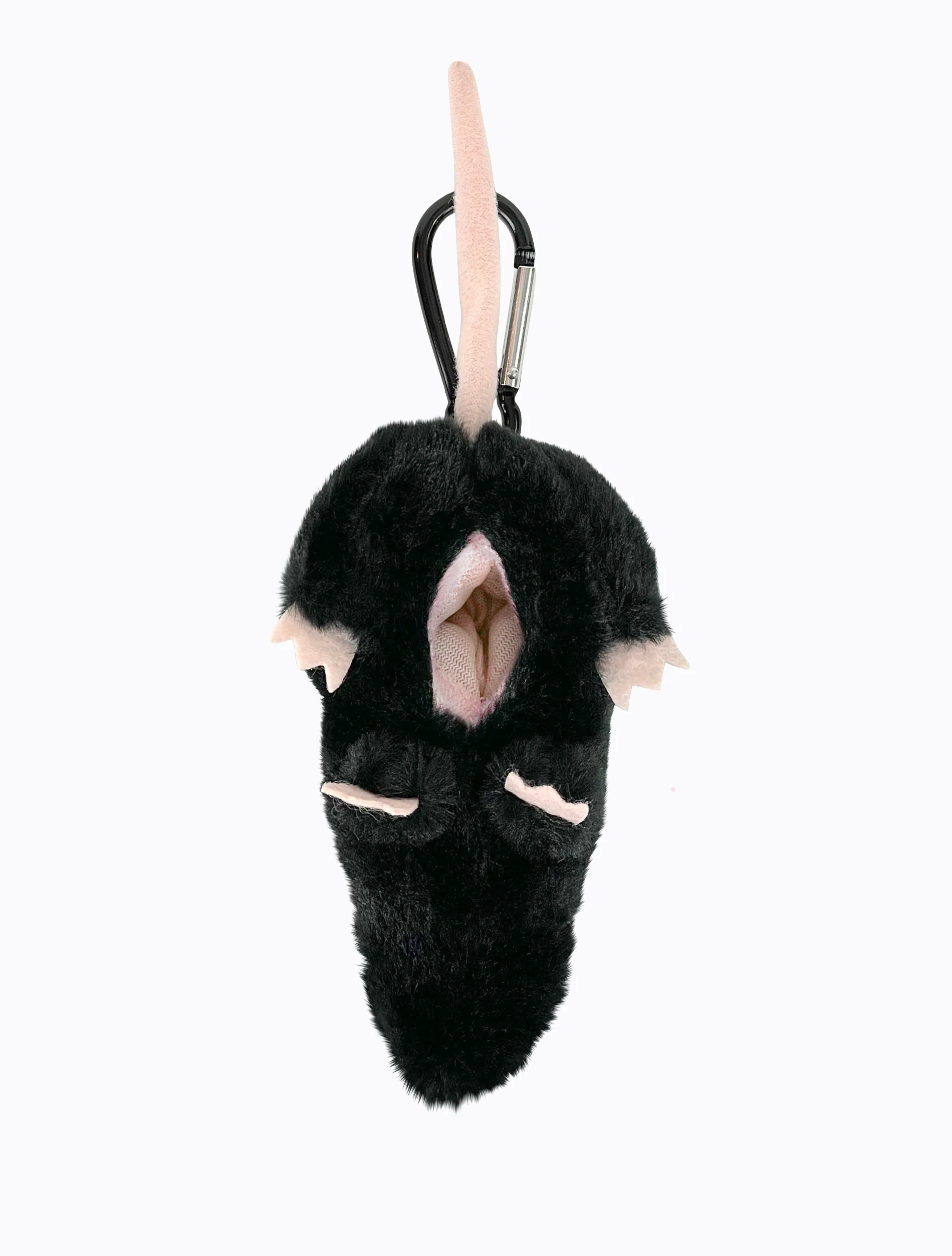 Plush Rat Charm - Black - Image 2