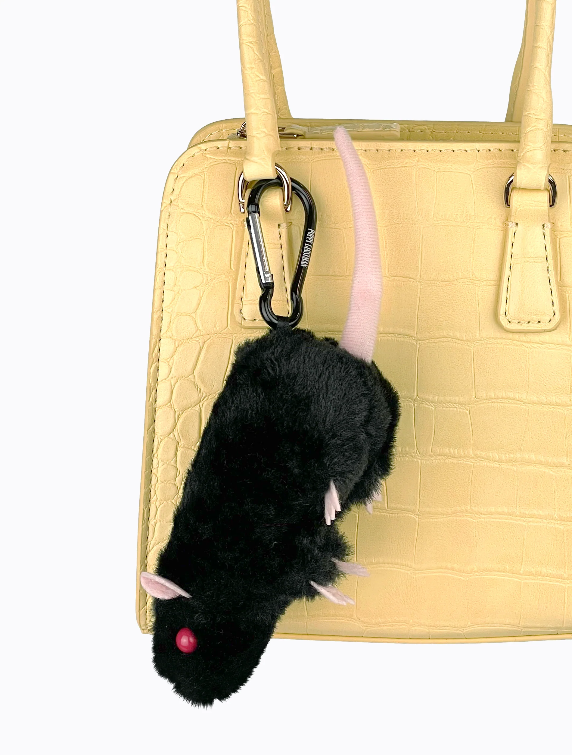 Plush Rat Charm - Black - Image 4