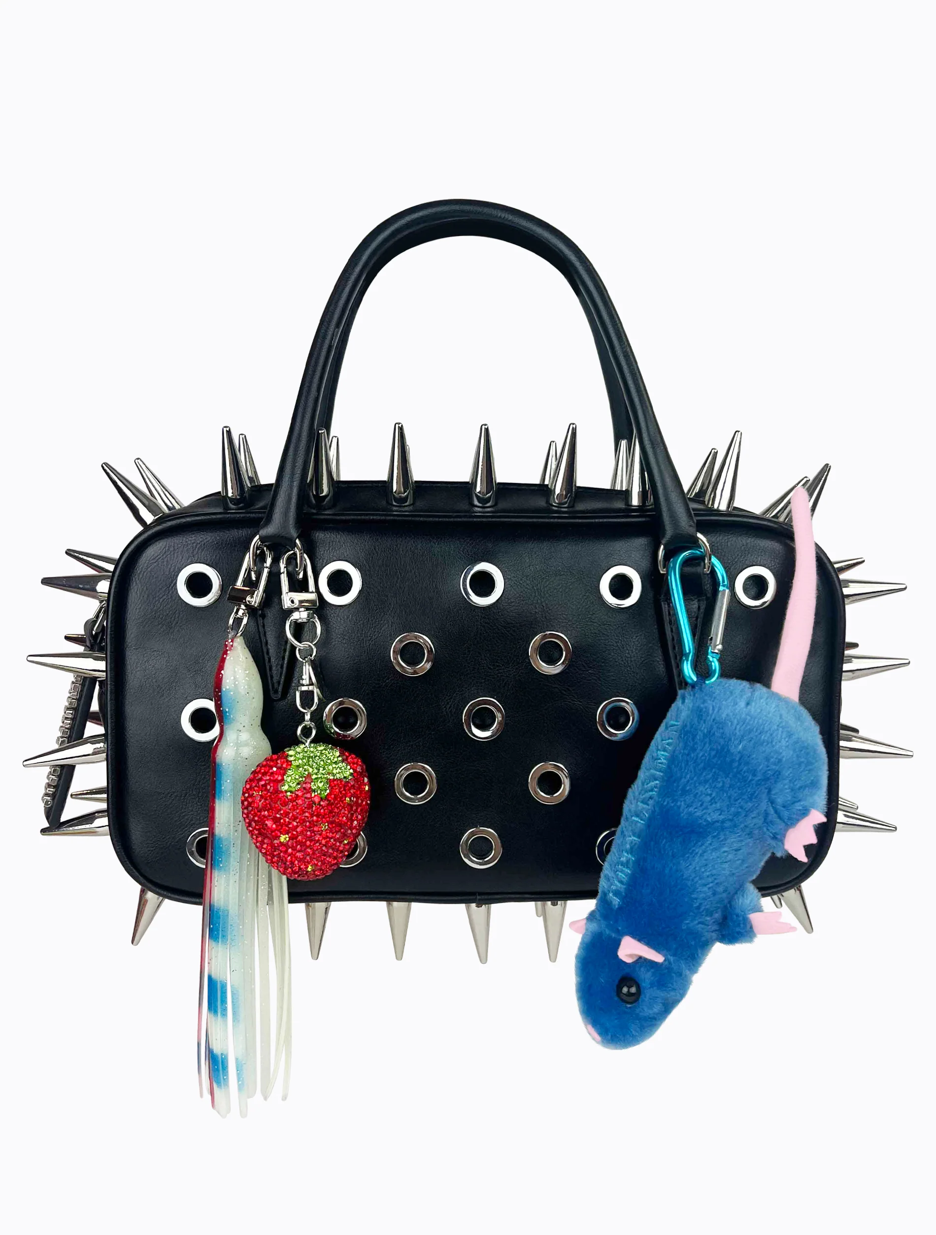 Plush Rat Charm - Blue - Image 4