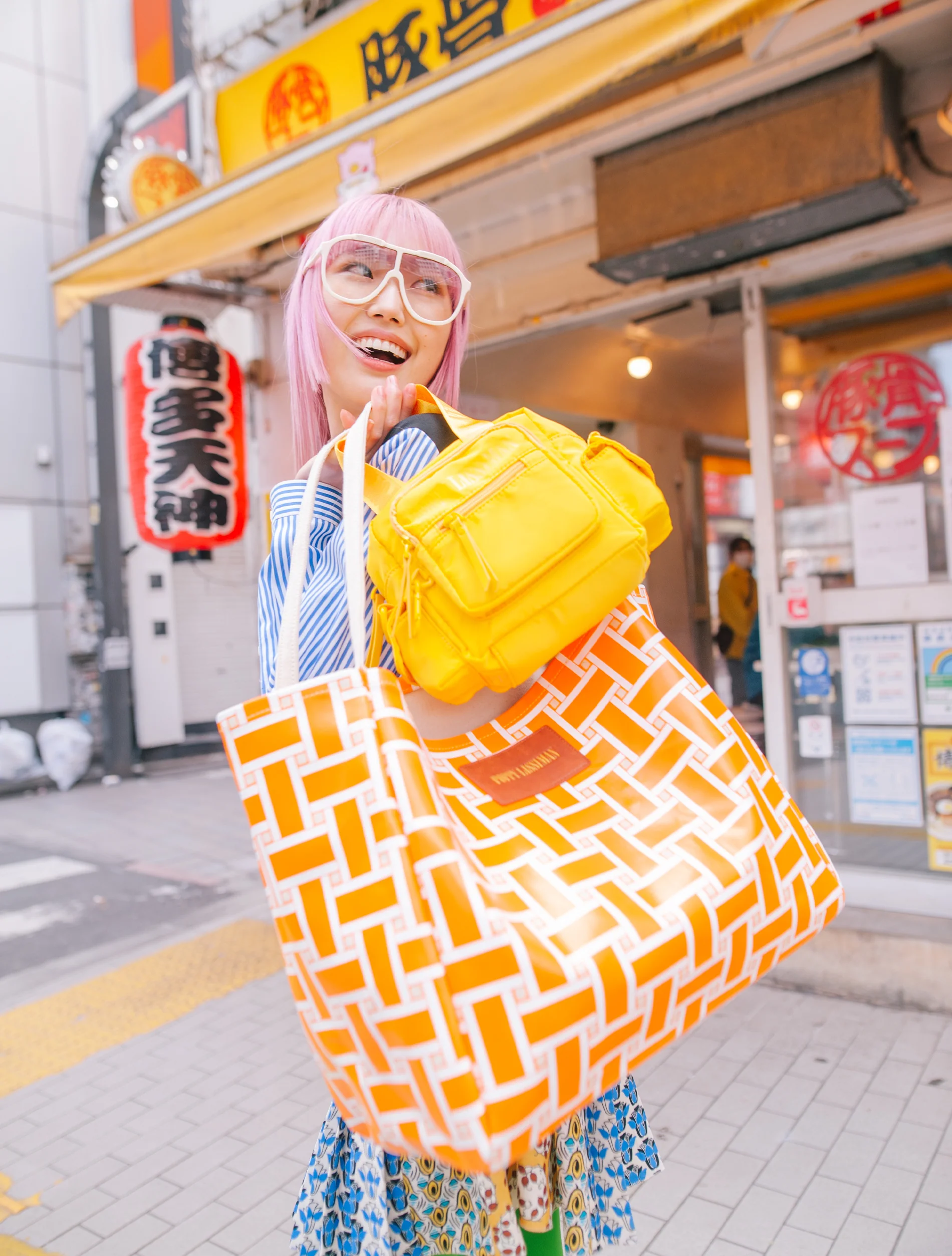 Polanco Tote - Orange Weave - Image 8