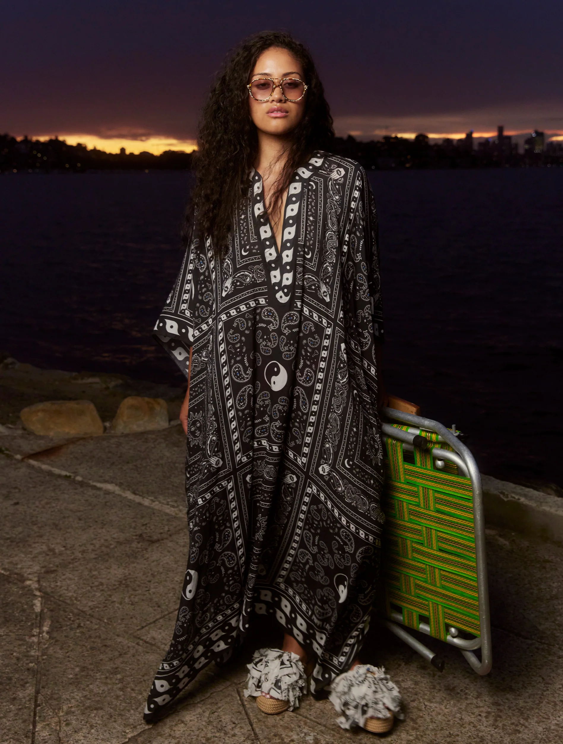 Rafi Kaftan - Black Bandana - Image 5