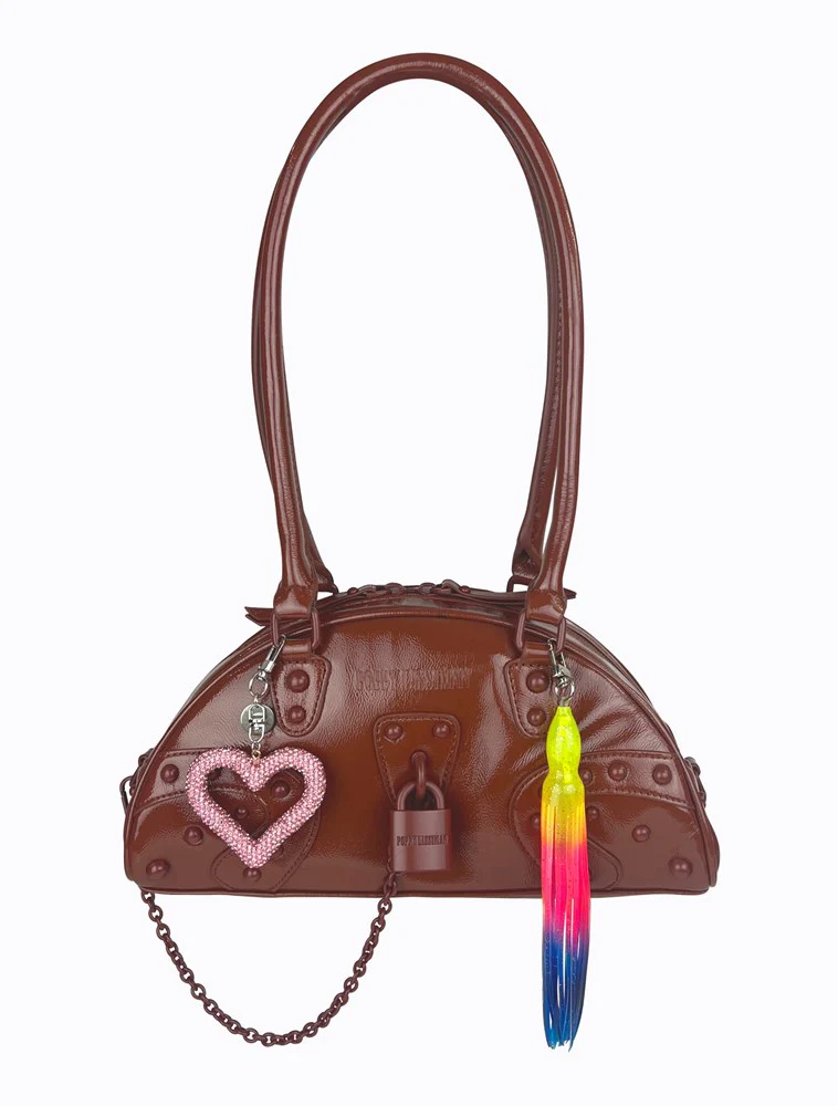 Rhinestone Heart Keychain - Image 2